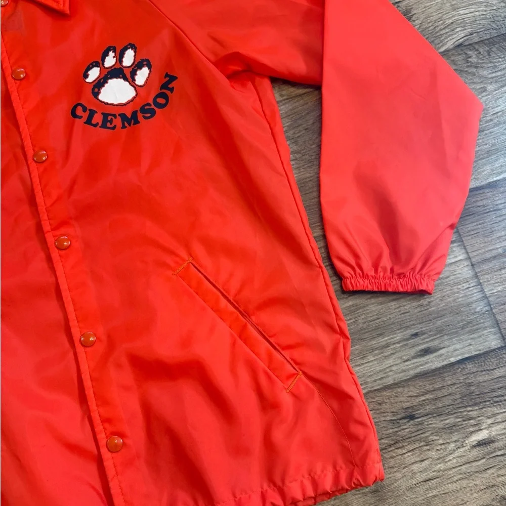 Vintage 60s Champion Clemson University Coach Windbreaker - Picture 3 of 8